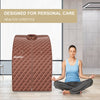 Portable Personal Steam Sauna Spa with 3L Blast-proof Steamer Chair-Coffee - Gallery View 1 of 12