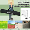 Portable 22 feet pickleball net set with carrying bag, ideal for indoor and outdoor games, featuring a sturdy steel.