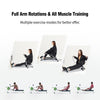 Adjustable double hydraulic resistance rowing machine with LCD monitor, sturdy steel frame, and soft PU seat for.