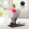 Home gym multifunction squat fitness machine with adjustable height, ergonomic cushion, and elastic band lock for.