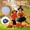 Two 3-foot Halloween inflatable eyeballs with air blower, made of waterproof polyester, perfect for outdoor display.