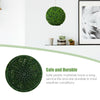 15.7-inch artificial boxwood topiary ball set made of eco-friendly PE leaves, perfect for indoor and outdoor decor.