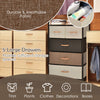5-drawer storage organizer with a steel frame and wooden top, perfect for versatile home decor and efficient storage.