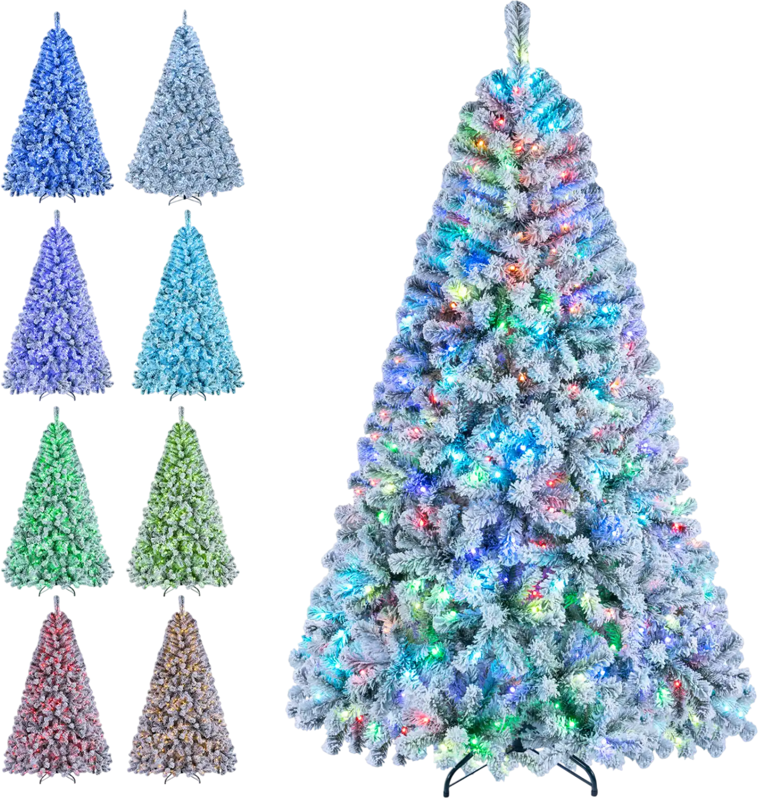 Costway Smart Pencil Christmas Tree RGB Lights Music Sync APP Remote 39853453 New