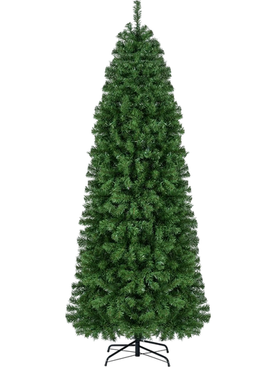 Costway Pre-Lit RGB LED Smart Pencil Christmas Tree 20035088 New