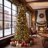 7.5 FT Smart Pencil Christmas Tree with 380 RGB LED lights, featuring a vibrant design and multifunctional lighting effects.