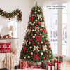 7.5 feet artificial fir Christmas tree with 700 LED lights and 1968 branch tips, perfect for festive home decoration.