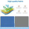 Self-inflating blue camping sleeping mattress with waterproof TPU cover, ideal for outdoor activities and easy storage.