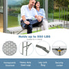 Portable 6 feet picnic folding bench with honeycomb structure, supports 550 lbs, ideal for outdoor gatherings and easy.