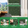 Artificial peanut leaf hedge panels with 4-layer leaves, ideal for decorating walls and fences in various settings.