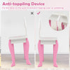 Anti-toppling device for the 2-in-1 toddler vanity set, ensuring stability and safety for children's use.