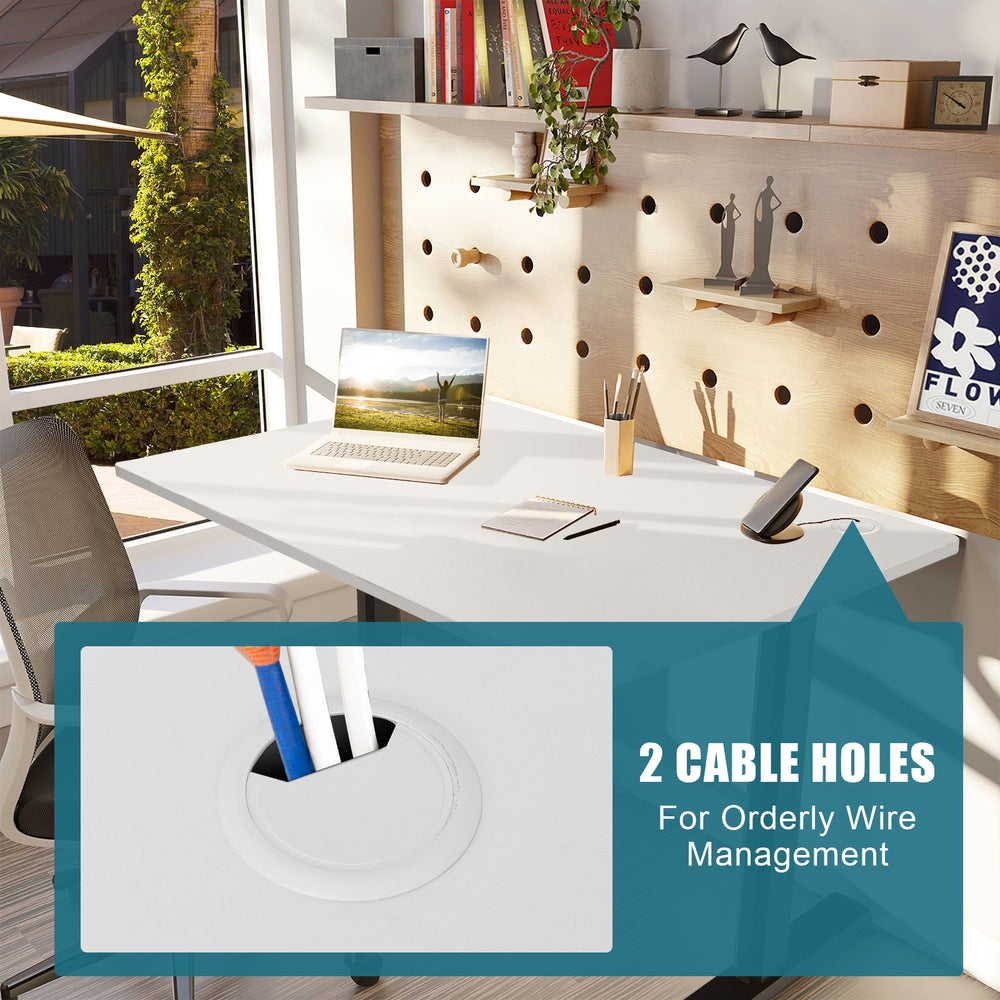 48 Inch Universal 1 Piece Office Tabletop for Standard and Sit to Stand - Gallery View 5 of 9