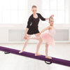 9 FT Folding Gymnastics Balance Beam with Anti-slip Base and Pine Wood Frame-Purple - Gallery View 1 of 10
