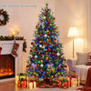 7 FT Pre-Lit Artificial Christmas Tree with Warm White and Multicolor LED Lights - Gallery View 1 of 10