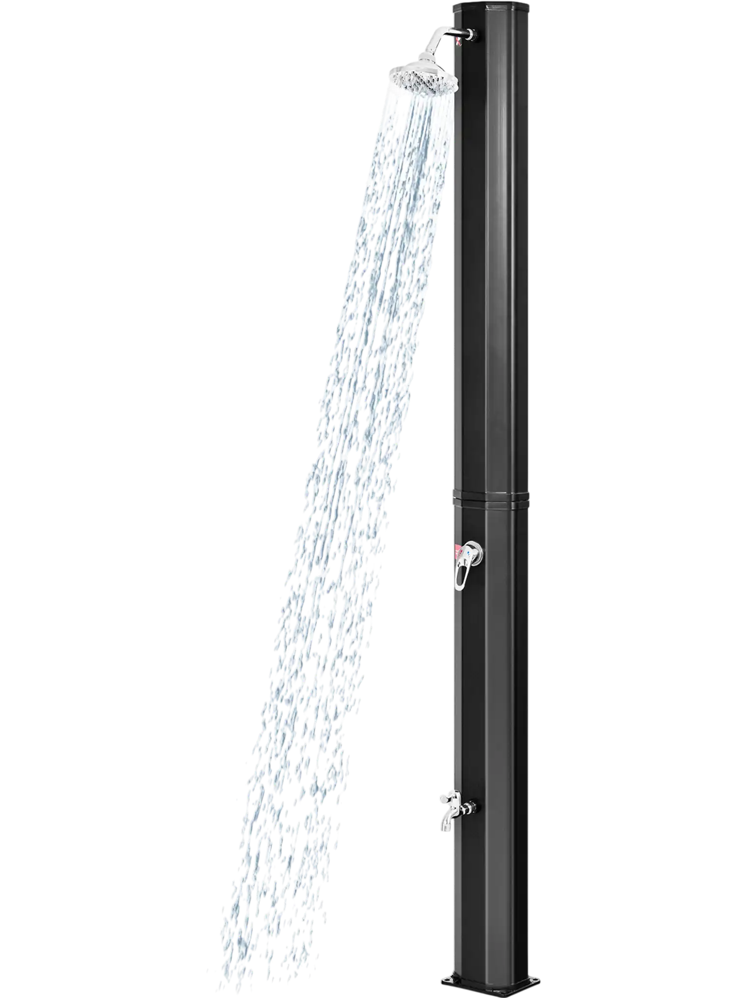 Costway Adjustable Outdoor Solar Shower Head 7.2' 97310865 New