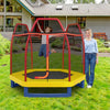7 Feet Kids Recreational Bounce Jumper Trampoline-Red - Gallery View 1 of 10