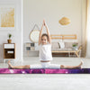 7 Feet Folding Portable Floor Balance Beam with Handles for Gymnasts-Transparent - Gallery View 1 of 10