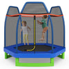 7 Feet Kids Recreational Bounce Jumper Trampoline-Blue - Gallery View 1 of 9