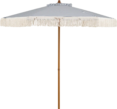 Costway 7' Patio Beach Umbrella with Fringe Boho Tassel 79720184 New