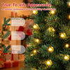 7 feet prelit half-shape Christmas tree with 450 lush branch tips and 150 LED lights for cozy holiday decorations.