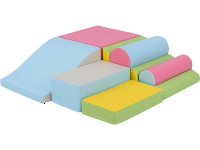 Costway 7-Piece Foam Climbing Blocks Toddler Soft Indoor Play Set 53024932 New