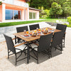 5/7-Piece Outdoor Dining Set with Acacia Wood Table-6 Pieces + - Gallery View 1 of 10