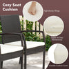 Cozy seat cushion with zipper for easy maintenance, designed for 7 pieces patio wicker dining set with soft fillings.
