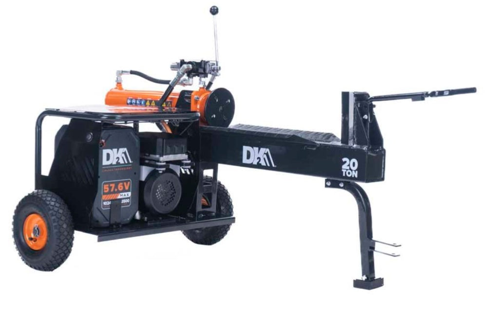 DK2 OPS220EV-K Log Splitter Kit with Battery and Charger 20 Ton 57.6V Li-ion Powered Hydraulic New