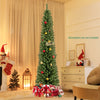 5/6/7/8 Feet Pencil Christmas Tree with 295/392/523/671 Memory Wire Branch Tips and Upgraded Metal Stand-7 ft - Gallery View 1 of 9