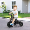 7-in-1 Baby Stroller Tricycle with Adjustable Canopy and Foldable Footrests for Ages 9-60 Months Old-Gray - Gallery View 1 of 9