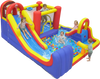 7-in-1 Outdoor Bounce House with Dual Slides and 680W Blower