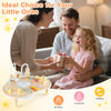 Montessori 7-in-1 toddler activity table featuring musical toys, shape sorter, and bead maze for sensory play.