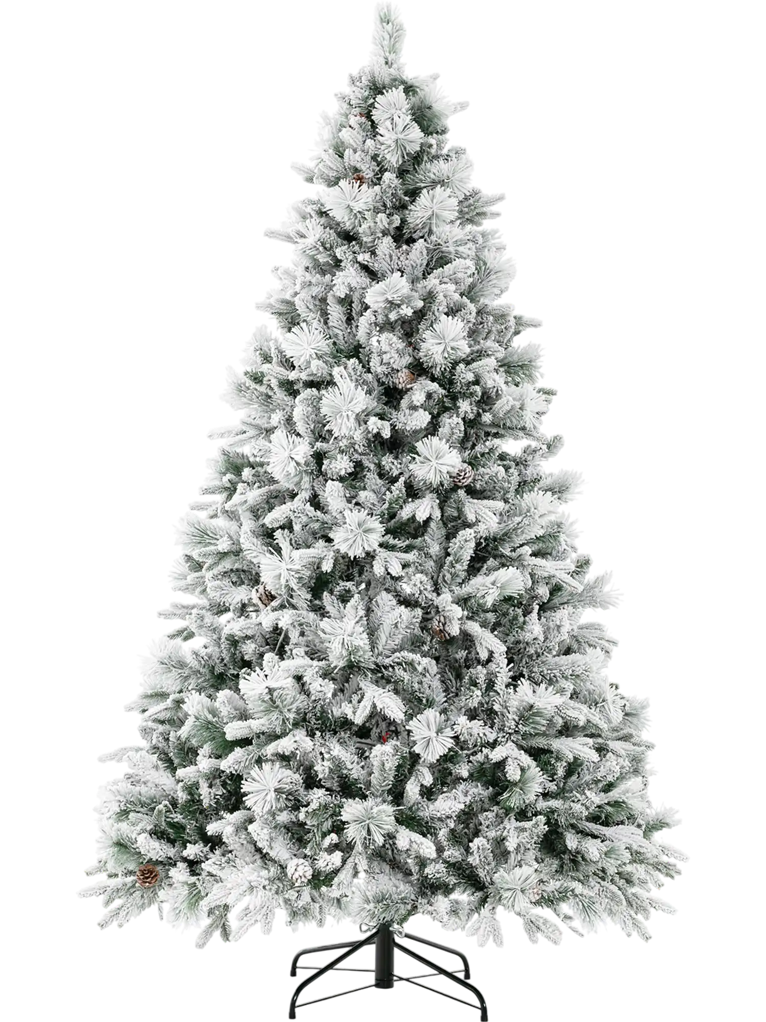 Costway Artificial Xmas Tree Pine Needles LED Lights 91743625 New