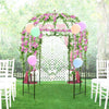 Birdcage shape garden arbor in vintage bronze, adorned with flowers and balloons, ideal for outdoor events and.