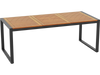 79 Inch Acacia Wood Patio Table with 1.9 Inch Umbrella Hole for Garden and Poolside
