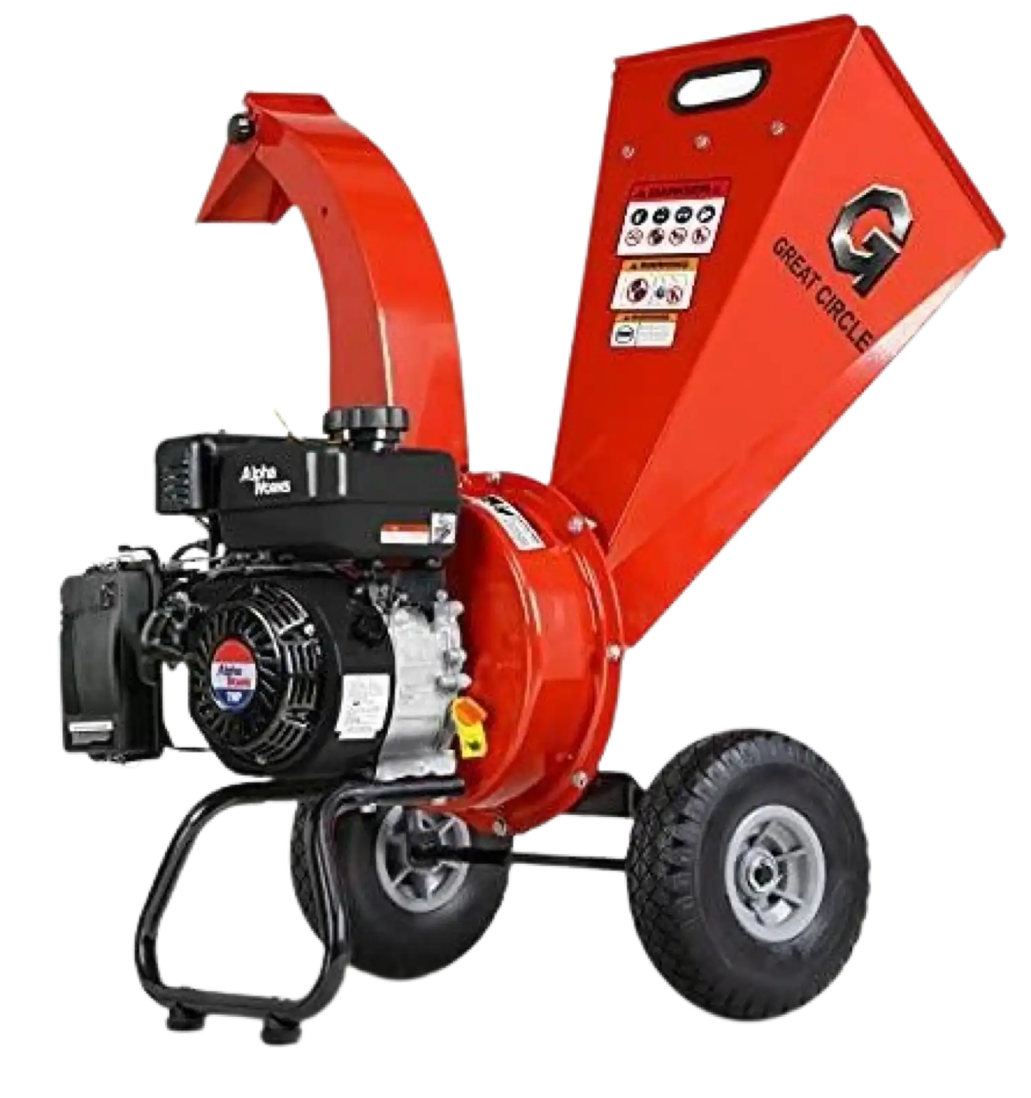 G GUO054 Mini Wood Chipper and Shredder 7HP 212CC Gas Engine 3