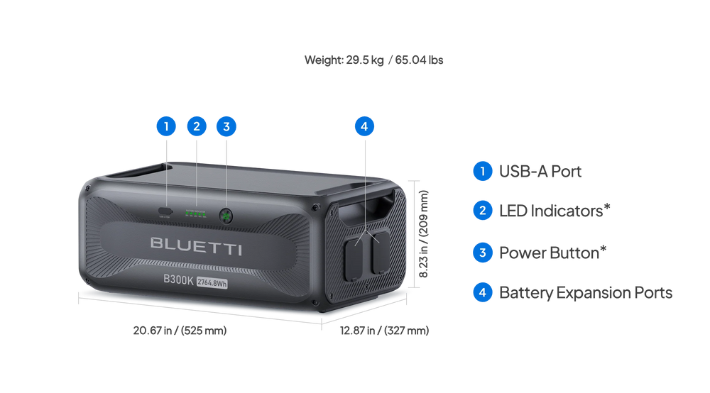 Bluetti B300K Expansion Battery 2764.8Wh New