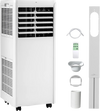 4-in-1 8000 BTU Portable Air Conditioner with Fan and Dehumidifier