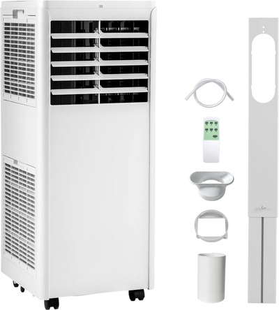 Costway 8000 BTU 4-in-1 Portable Air Conditioner Fan Dehumidifier 24619378 New