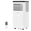 8000 BTU portable air conditioner with remote control, designed for rooms up to 350 sq. ft., featuring 3-in-1.