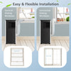 Portable air conditioner installation options for vertical and horizontal sliding windows, featuring easy setup and.