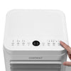 Top view of the COSTWAY 8000 BTU portable air conditioner with LED touch panel and controls for cooling and.