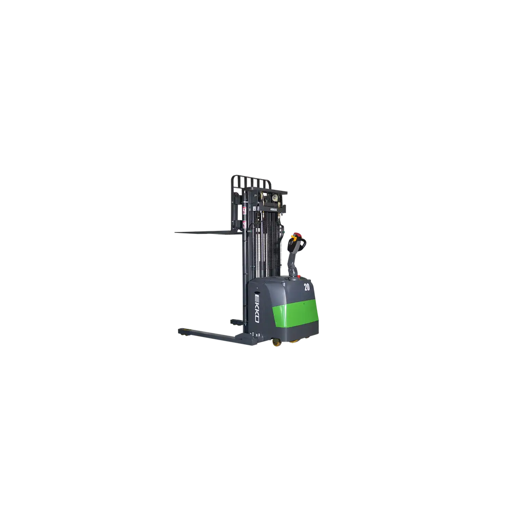 Ekko Lithium Straddle Stacker 177" Lift Height 4400 lbs. Capacity EB20CS-177LI New