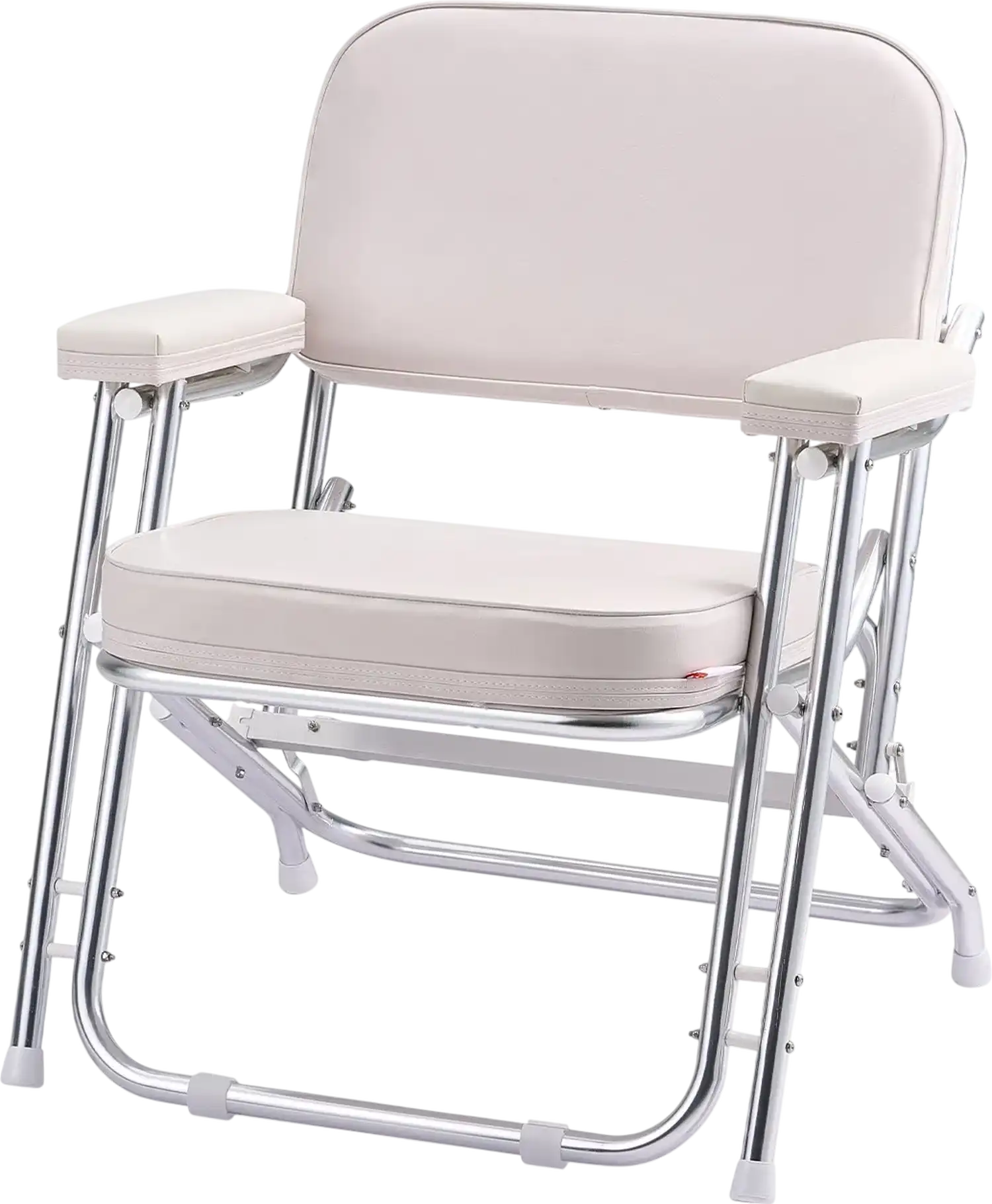 Vevor Deck Chair Folding Seat with Aluminum Alloy Frame Non-Slip Foot Pads New
