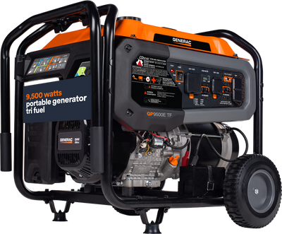Generac GP9500E TF 8063 9500W/12500W Generator Tri-Fuel Gas Propane Natural Gas 50 Amp COSense Electric Start New