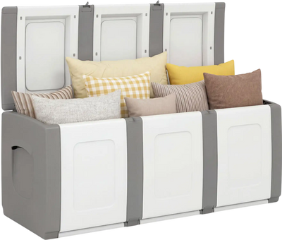 Costway 80 Gallon Patio Deck Box Lockable Lid Outdoor Storage Container 23803750 New