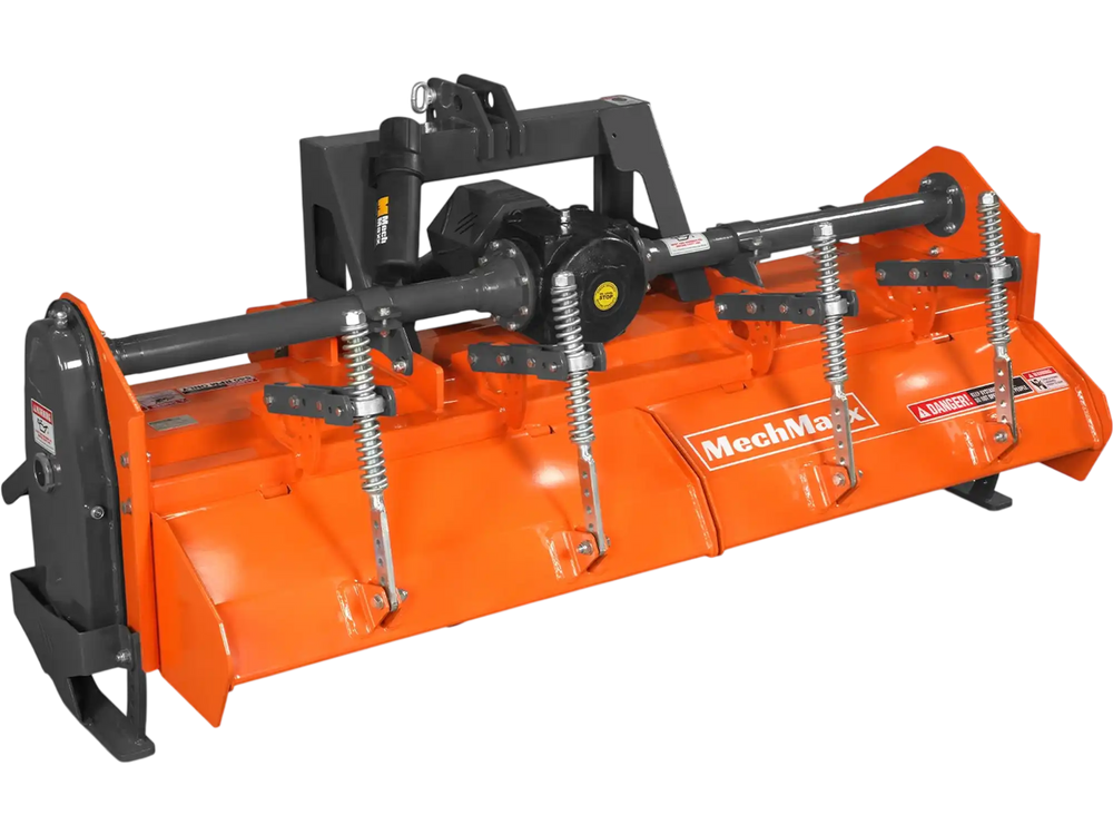 80 in Heavy Duty Rotary Tiller,  3 Point Hitch Cat.2,  Gear Drive,  PTO Shaft Included with Slip Clutch,  40-80 HP,  HRT80