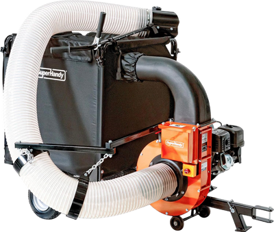 Super Handy GUO142 Towable Leaf and Lawn Vacuum 180 Gal. Collection 15 HP Gas Electric Start New