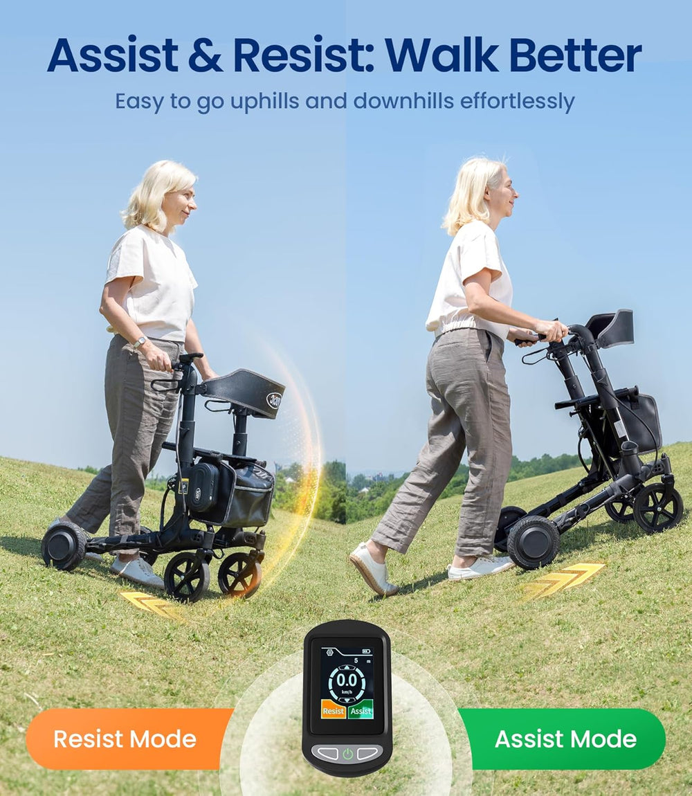 Vocic Z73 Electric Rollator Walker Folding 300 Lbs Capacity New