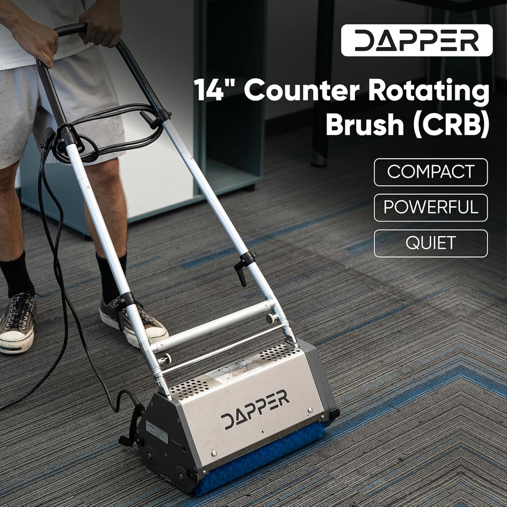 Dapper Supply Floor Cleaning Machine 14" Counter-Rotating Brush for Carpet & Hard Floor New